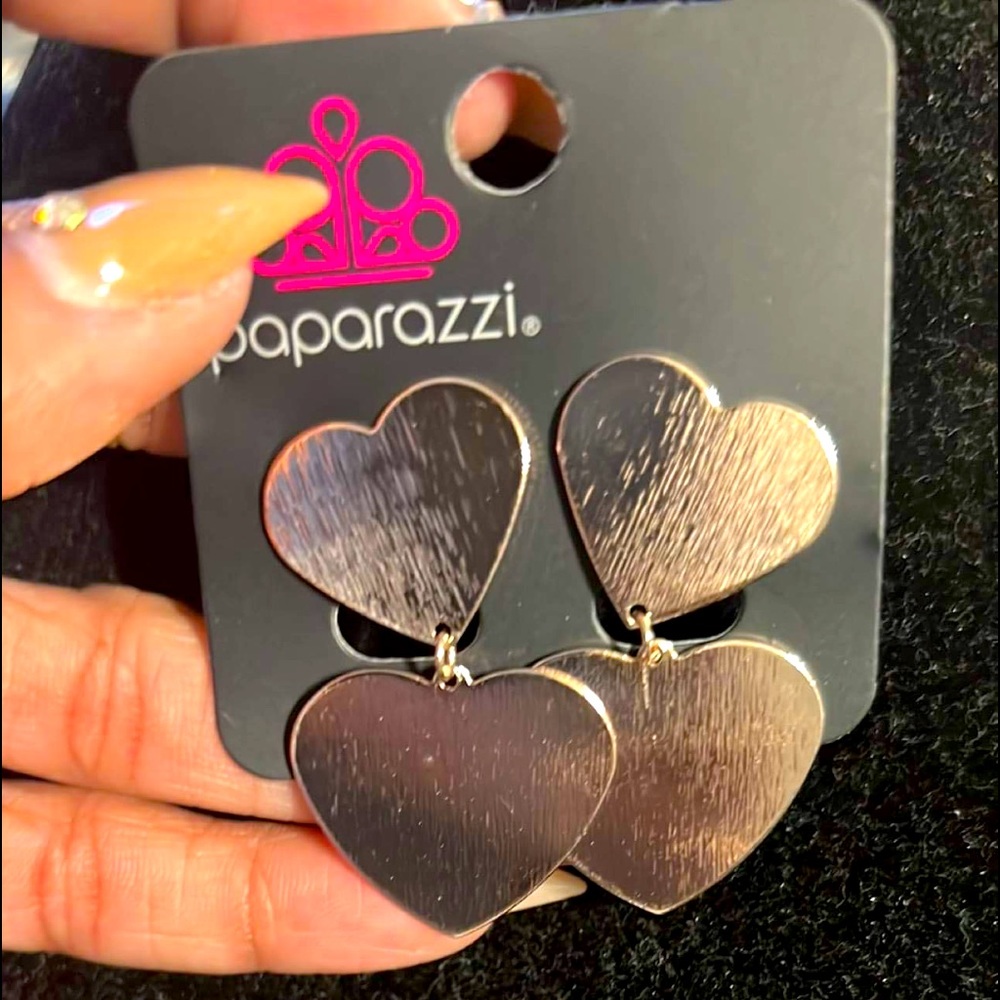 Gold clip on earrings